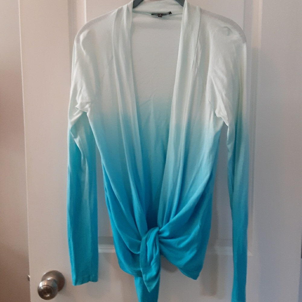 Express ombre open cardigan